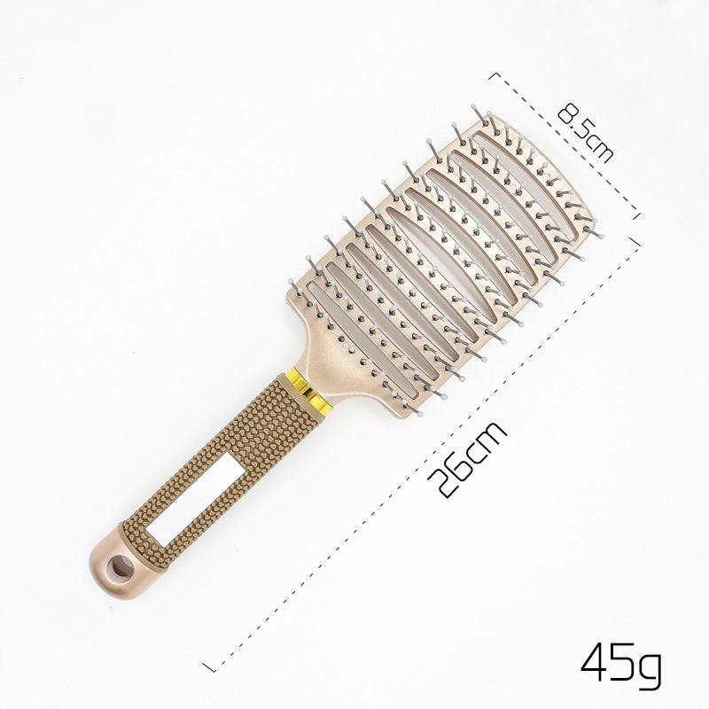 Escova de Cabelo Antiembaraço com Massagem Capilar – Cerdas de Nylon