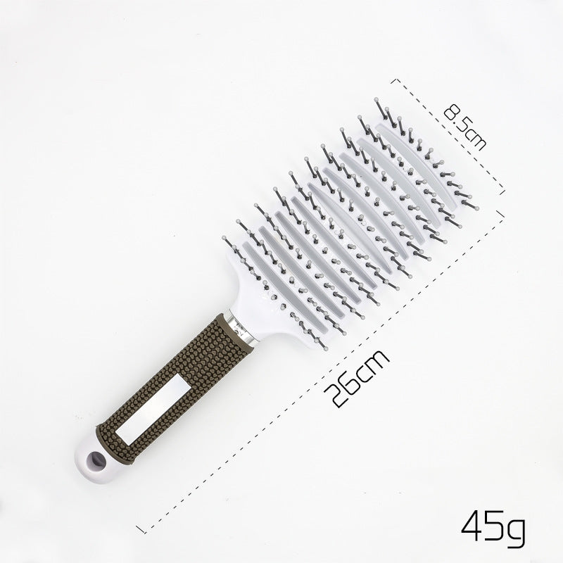 Escova de Cabelo Antiembaraço com Massagem Capilar – Cerdas de Nylon