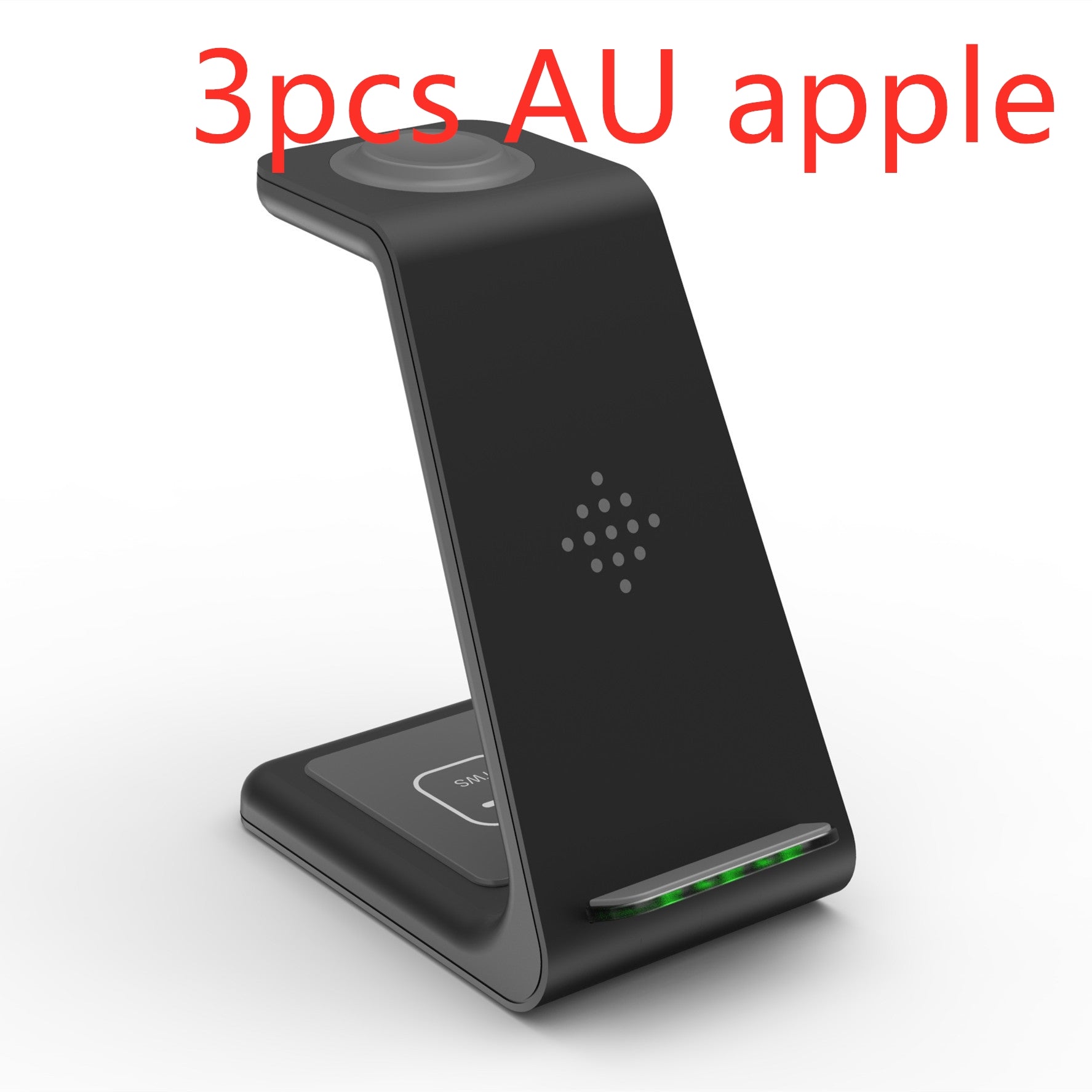 Carregador Sem Fio Rápido 3 em 1 – Suporte para Celular, Smartwatch e Fone