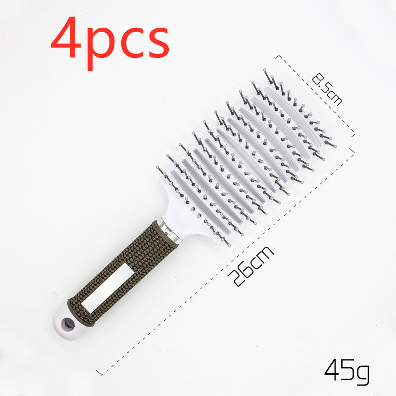 Escova de Cabelo Antiembaraço com Massagem Capilar – Cerdas de Nylon