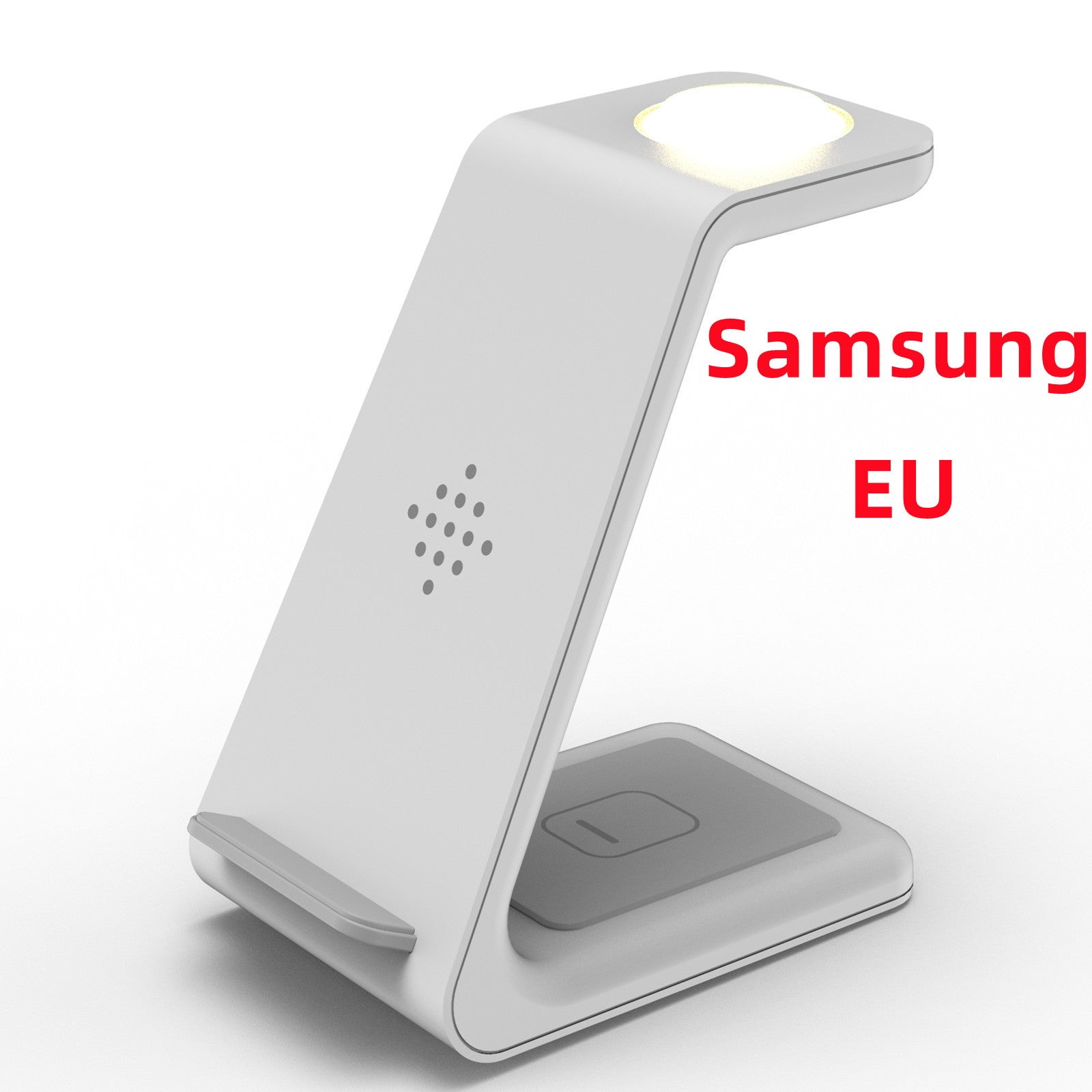 Carregador Sem Fio Rápido 3 em 1 – Suporte para Celular, Smartwatch e Fone
