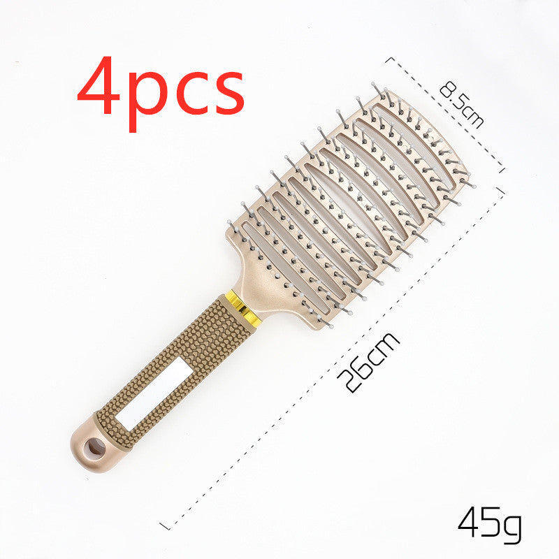 Escova de Cabelo Antiembaraço com Massagem Capilar – Cerdas de Nylon