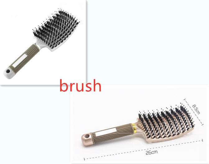 Escova de Cabelo Antiembaraço com Massagem Capilar – Cerdas de Nylon
