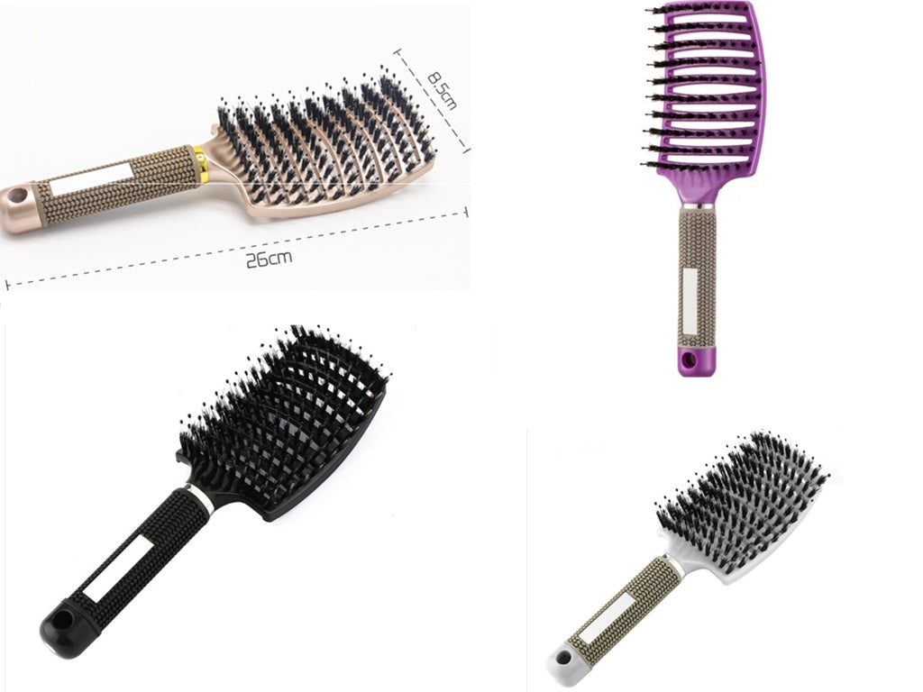 Escova de Cabelo Antiembaraço com Massagem Capilar – Cerdas de Nylon