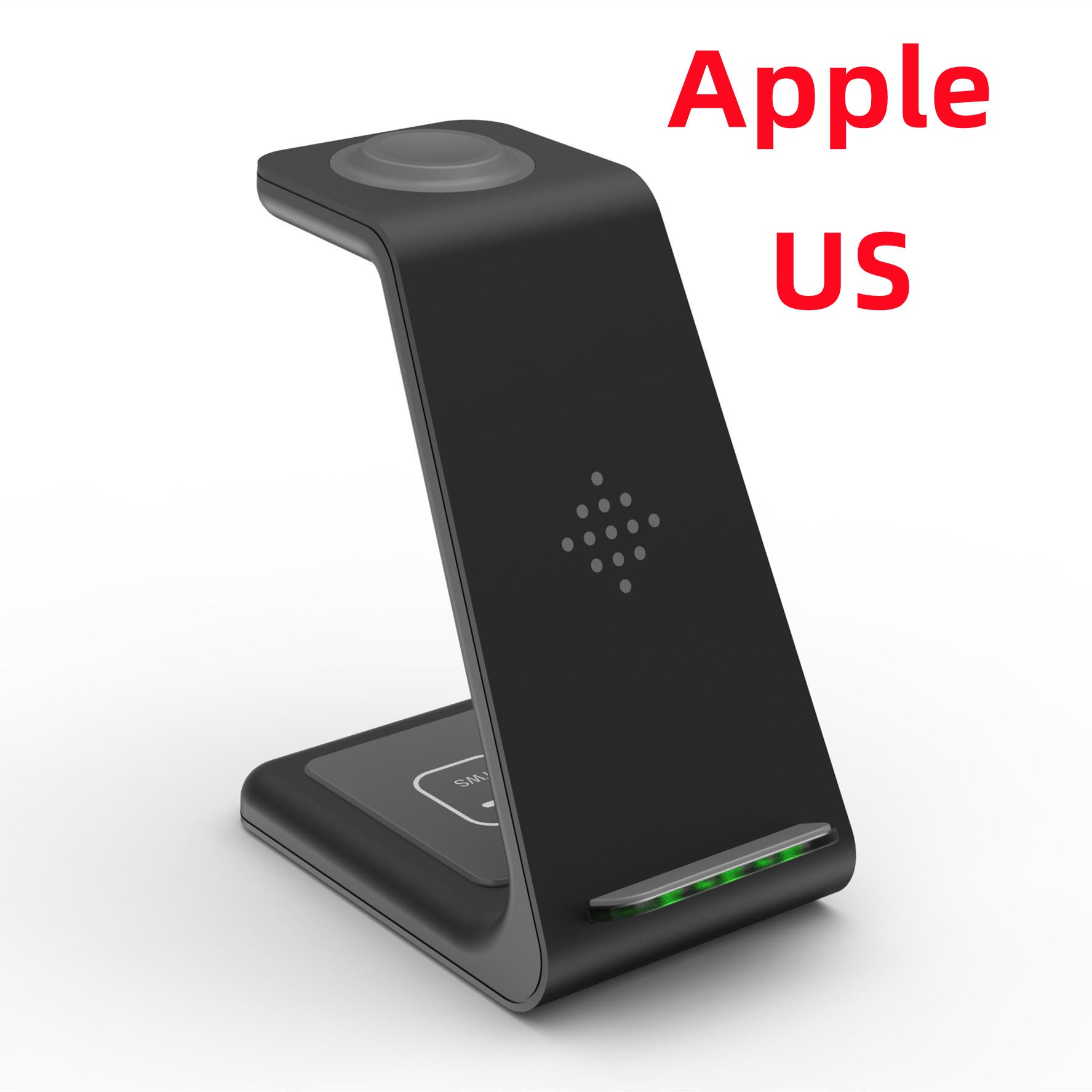 Carregador Sem Fio Rápido 3 em 1 – Suporte para Celular, Smartwatch e Fone