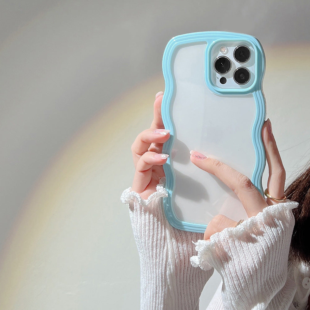 Capa de Celular Borda Ondulada – Cores Candy Simples e Elegante