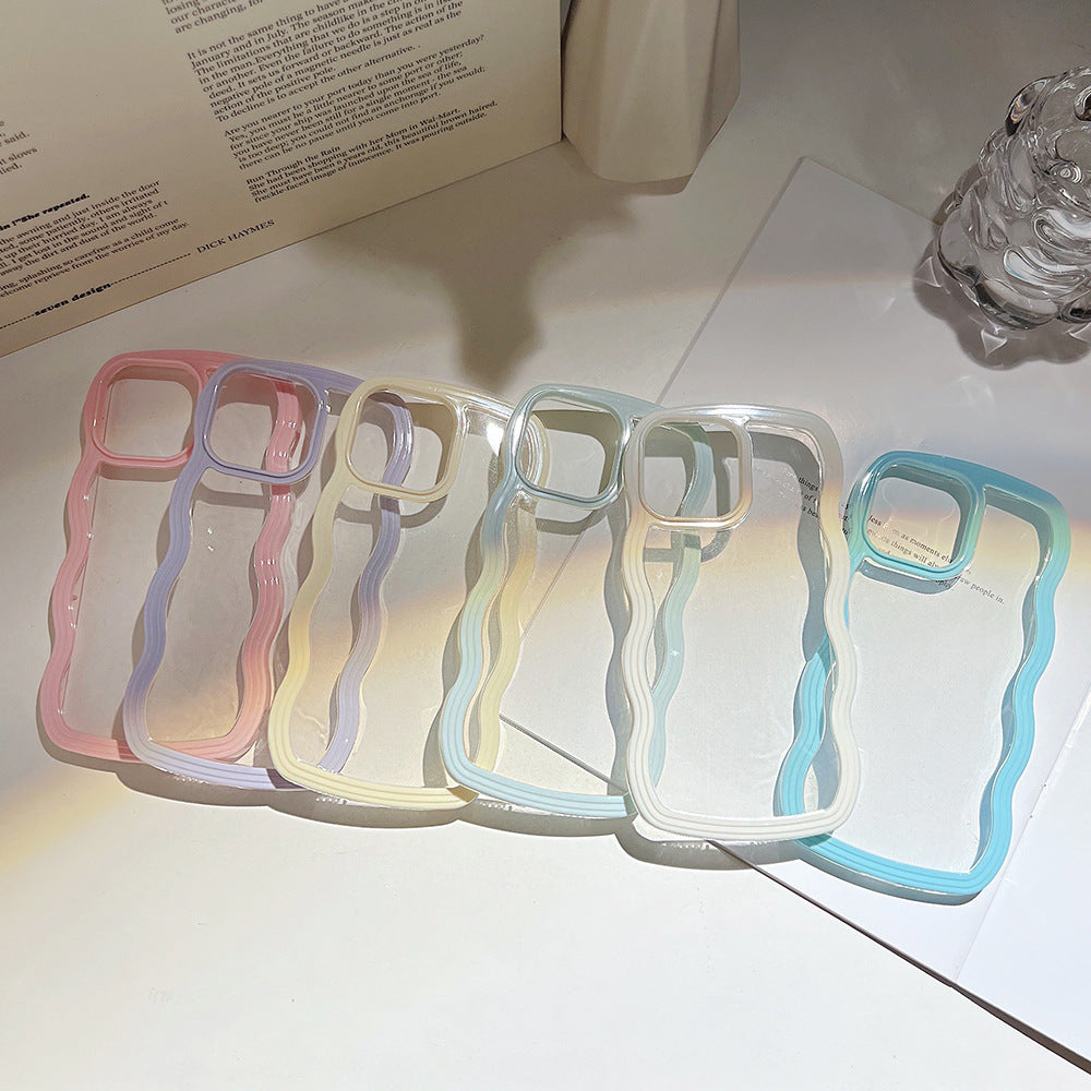 Capa de Celular Borda Ondulada – Cores Candy Simples e Elegante