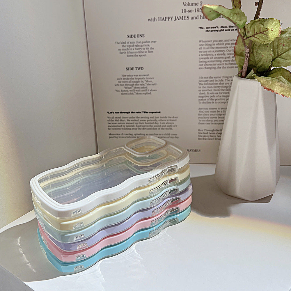 Capa de Celular Borda Ondulada – Cores Candy Simples e Elegante