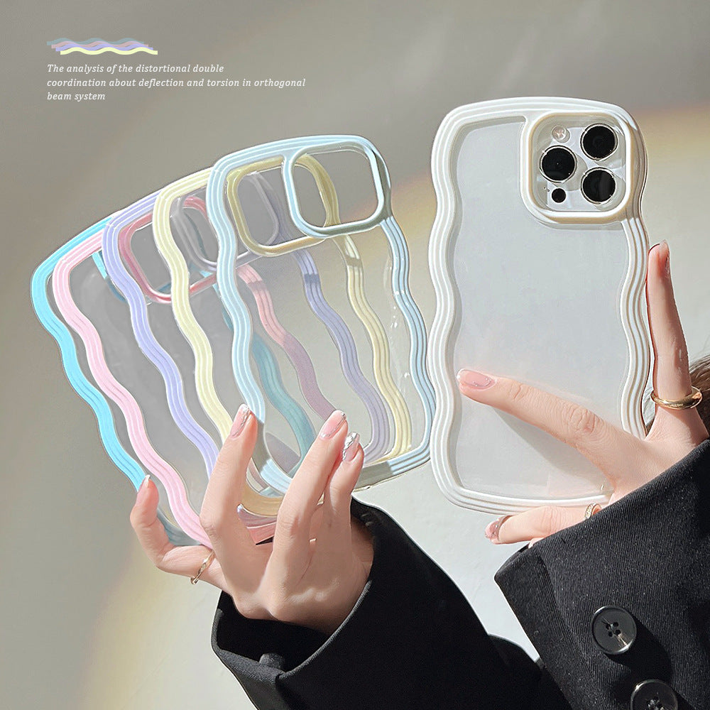 Capa de Celular Borda Ondulada – Cores Candy Simples e Elegante