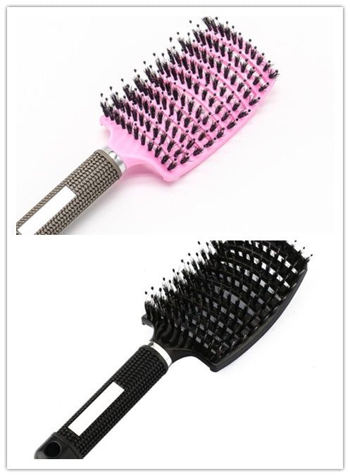 Escova de Cabelo Antiembaraço com Massagem Capilar – Cerdas de Nylon