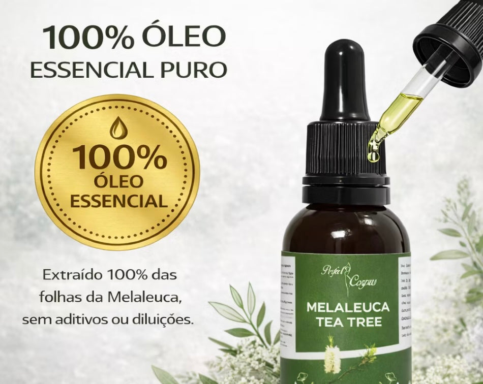 Óleo Essencial de Melaleuca Tea Tree 100% Puro 30ml