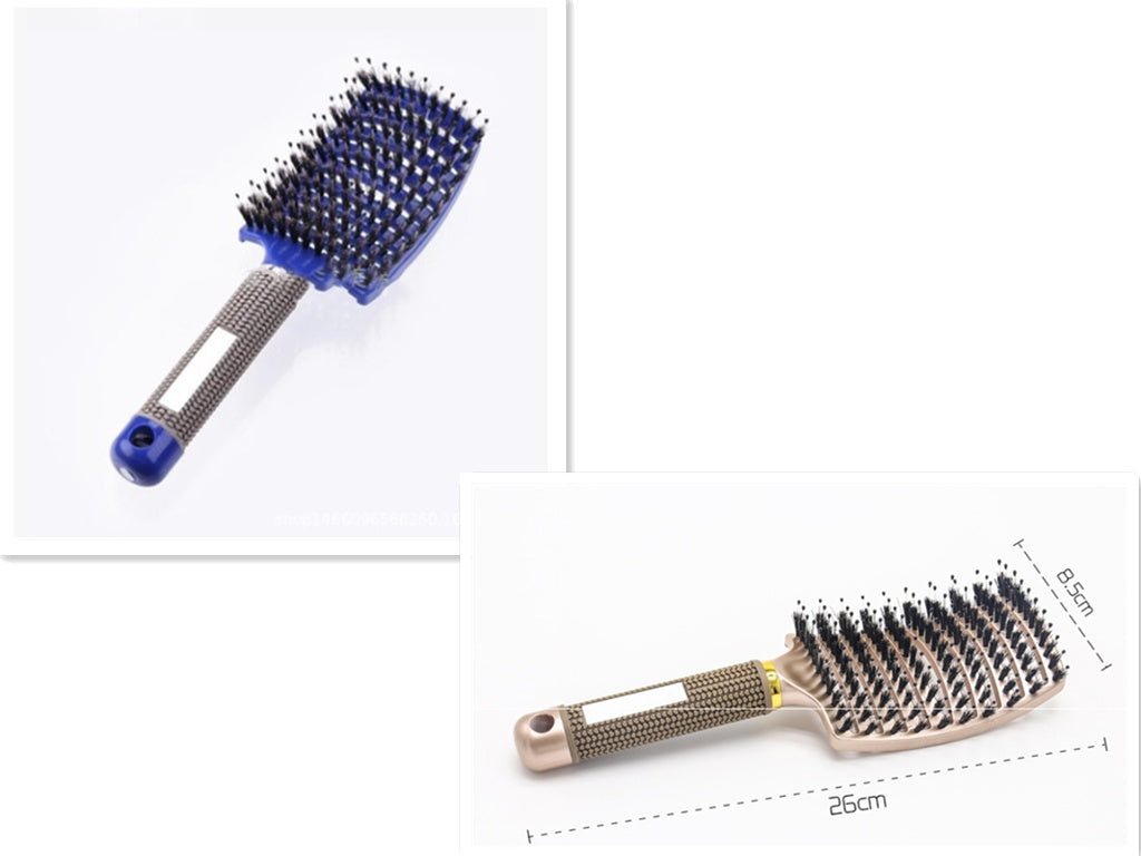 Escova de Cabelo Antiembaraço com Massagem Capilar – Cerdas de Nylon