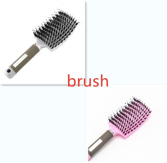 Escova de Cabelo Antiembaraço com Massagem Capilar – Cerdas de Nylon