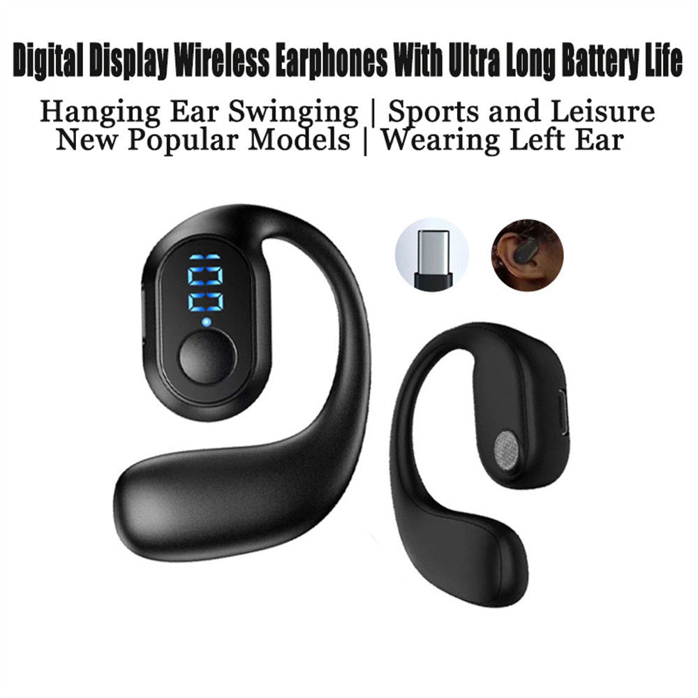 Fone de Ouvido Bluetooth Sem Fio D6/D50 à Prova d'Água com Microfone