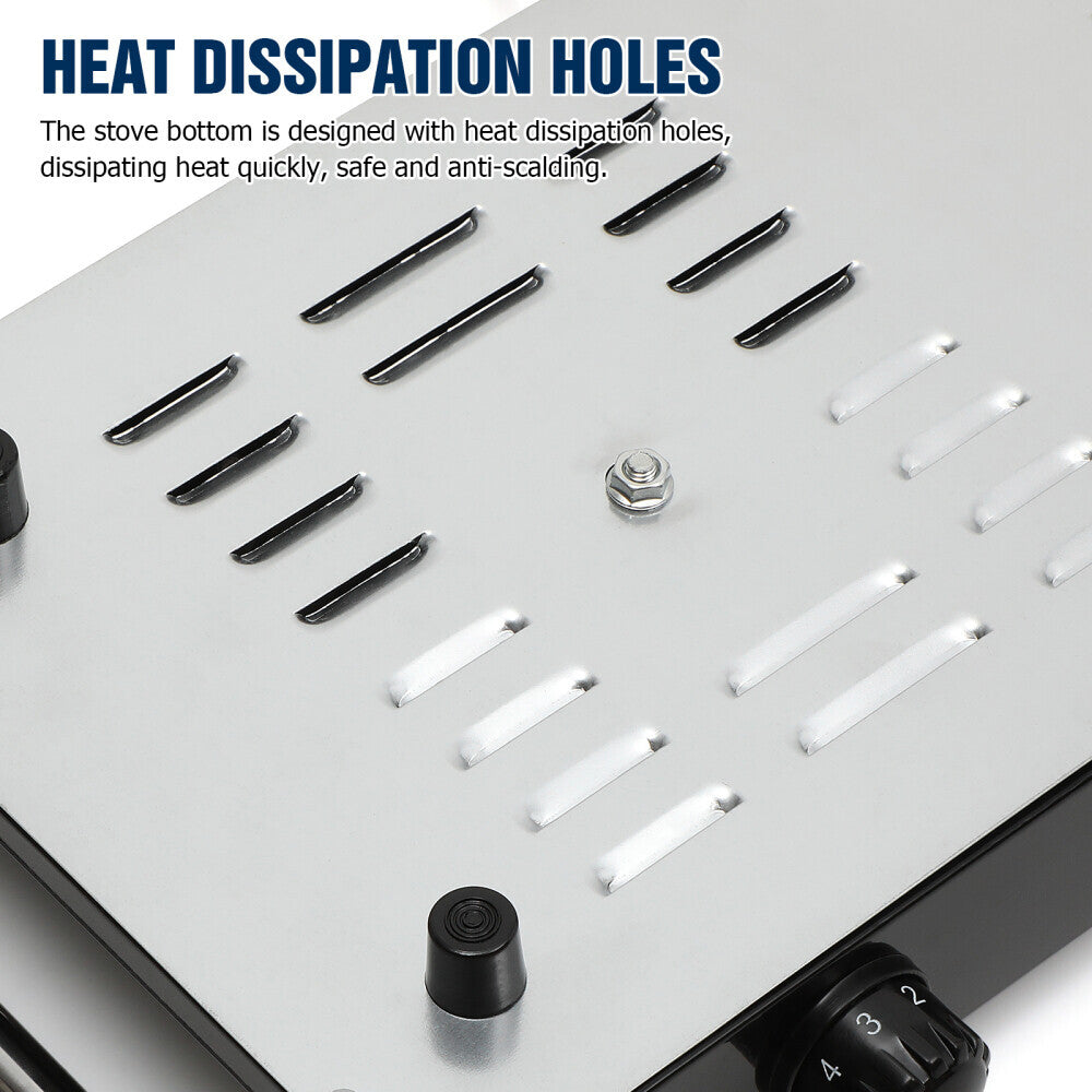 Fogão Elétrico Duplo 2000W com Cabo e Controle de Temperatura – Portátil