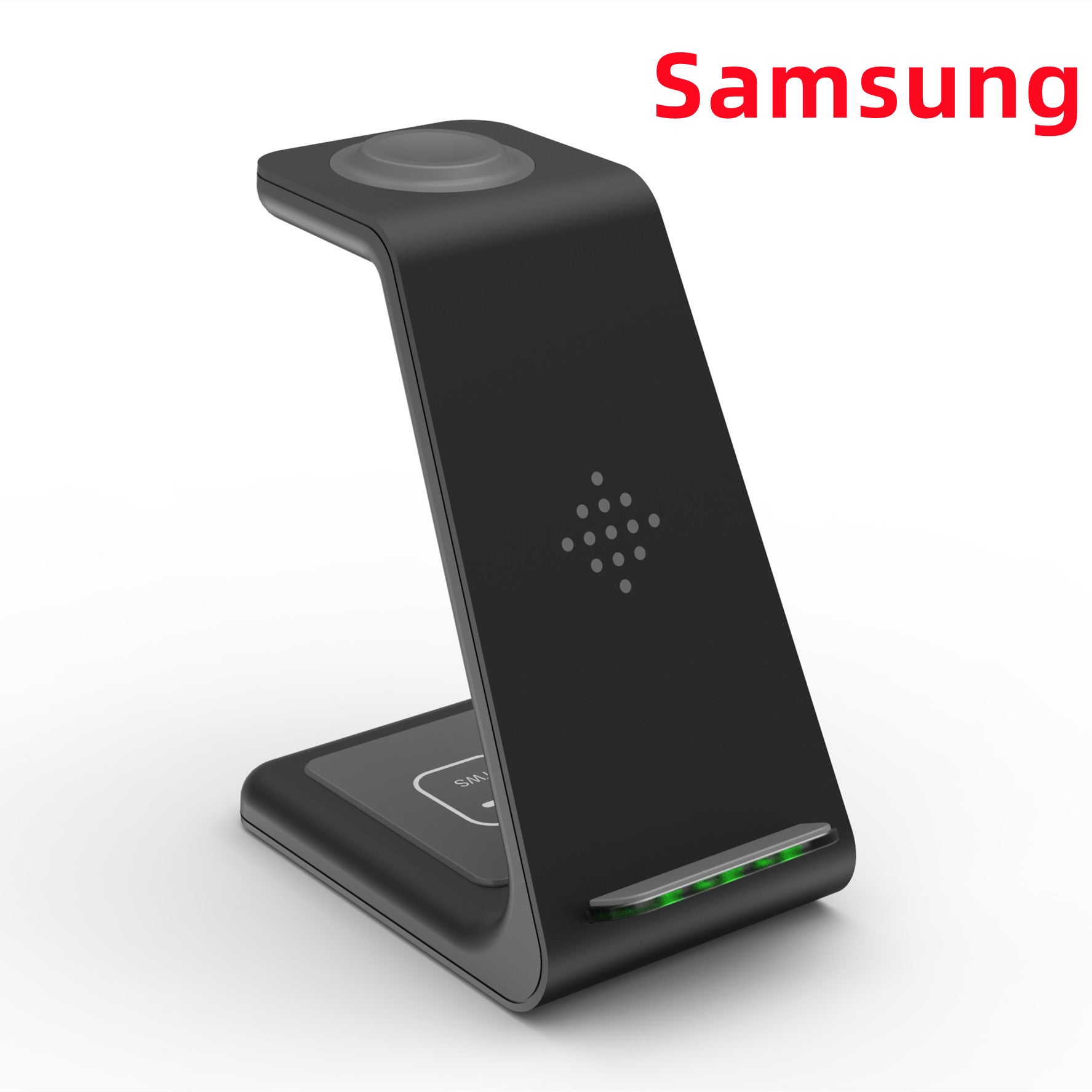 Carregador Sem Fio Rápido 3 em 1 – Suporte para Celular, Smartwatch e Fone