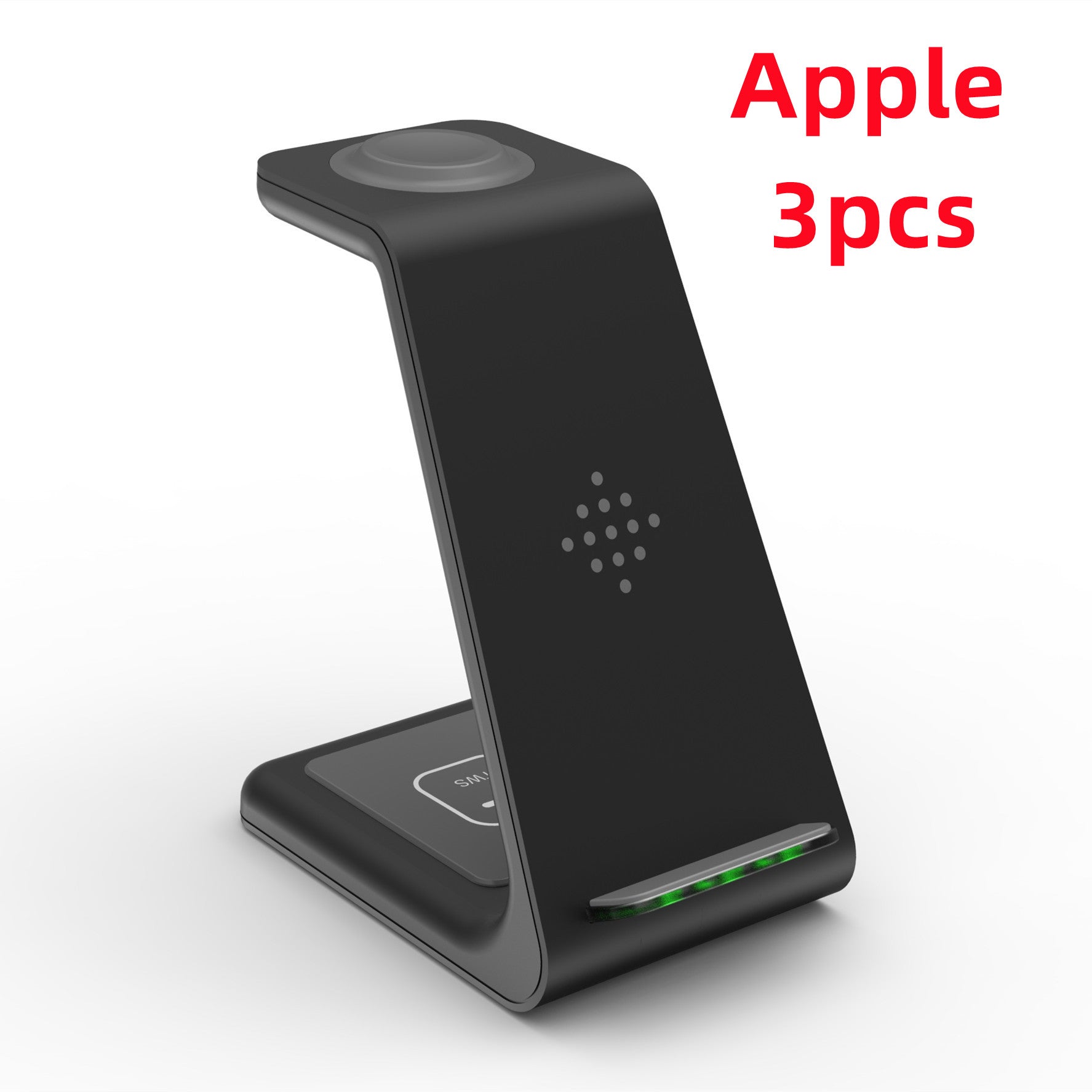 Carregador Sem Fio Rápido 3 em 1 – Suporte para Celular, Smartwatch e Fone
