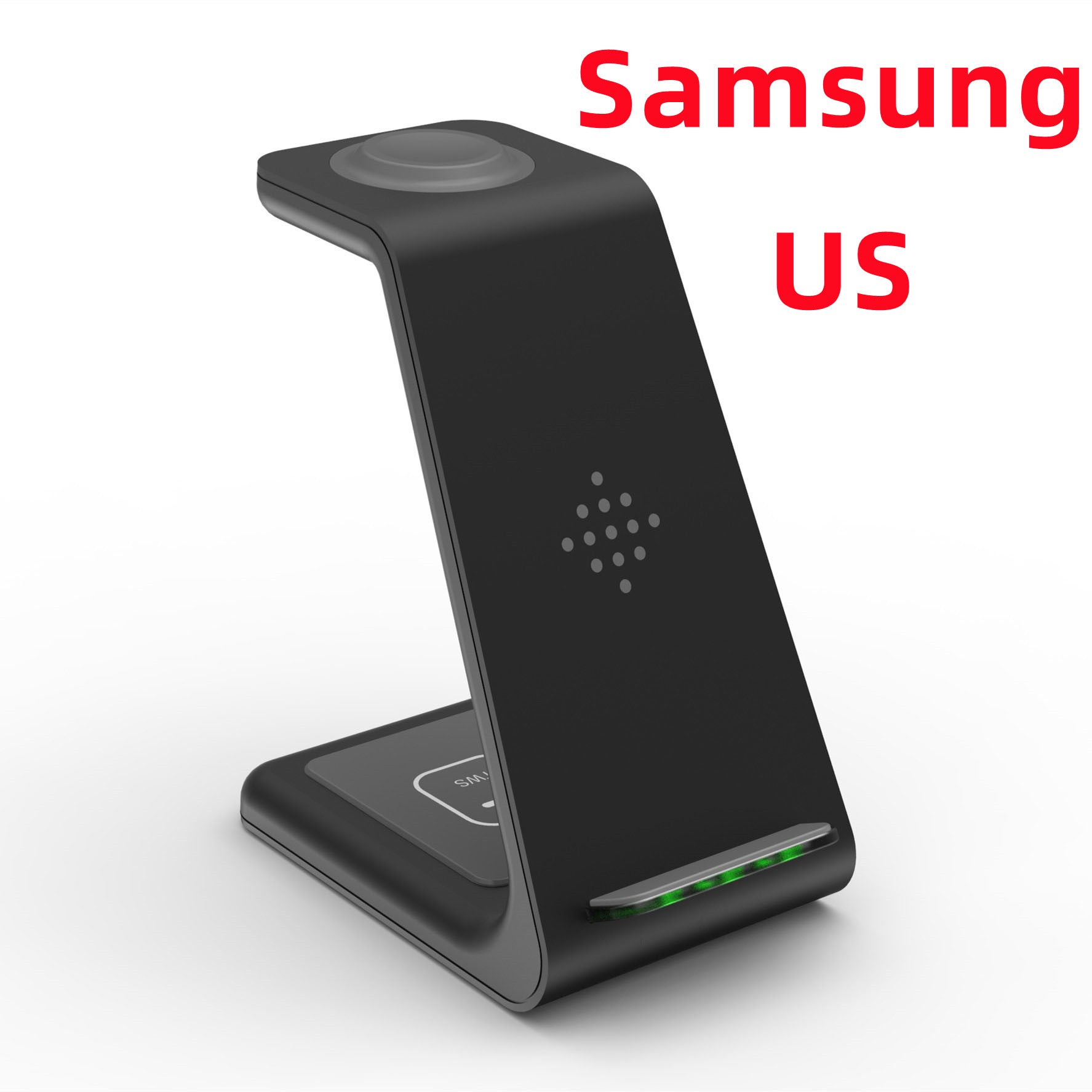 Carregador Sem Fio Rápido 3 em 1 – Suporte para Celular, Smartwatch e Fone