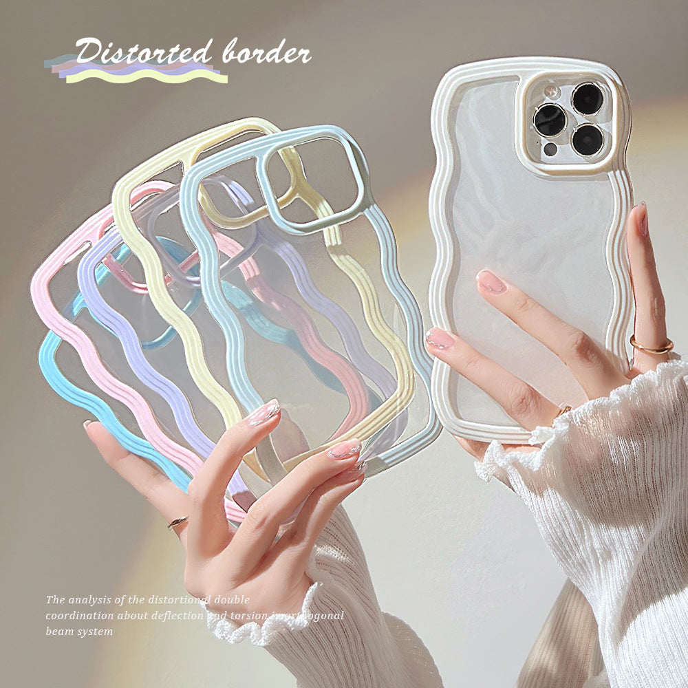 Capa de Celular Borda Ondulada – Cores Candy Simples e Elegante